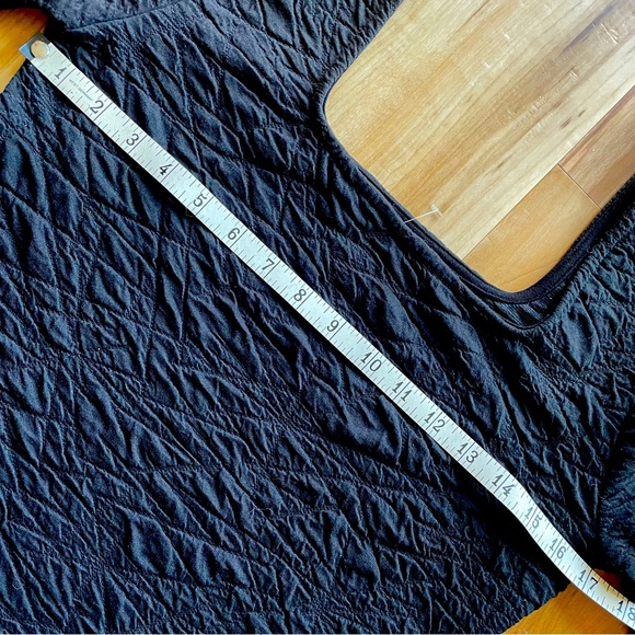 Justify Long Fitted Textured Black Dress large NWT - Picture 6 of 7